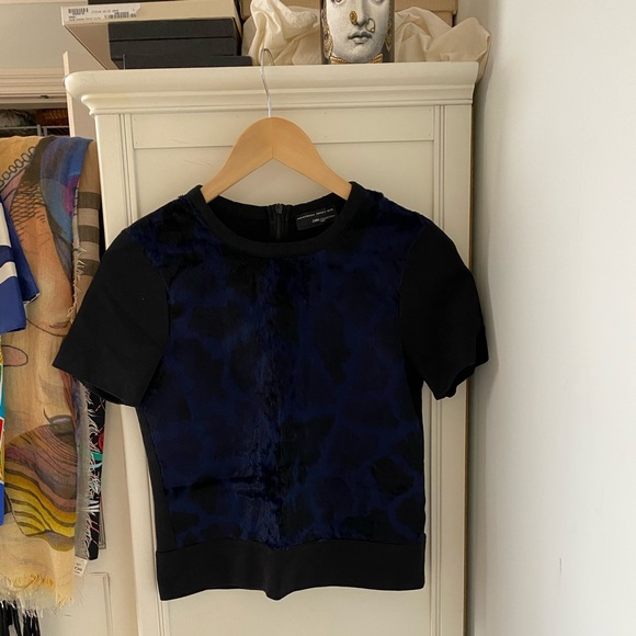 Zara Navy Blue Tee - Short Sleeve - Picture 5 of 12
